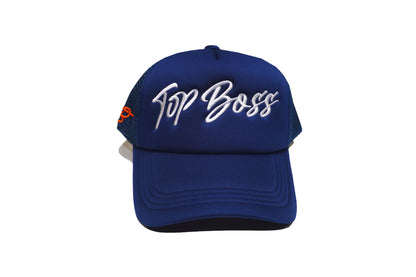 New Edition OG Trucker Hat - NAVY & ORANGE